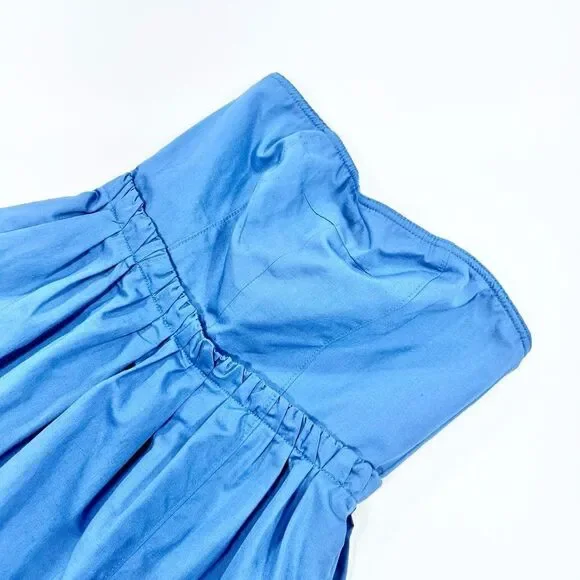Marc by Marc Jacobs Kline pleased periwinkle blue strapless full skirt dress 10 - Picture 5 of 15
